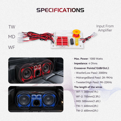 CRX-3000-CHU 3-Way Passive Crossover, Sold individually