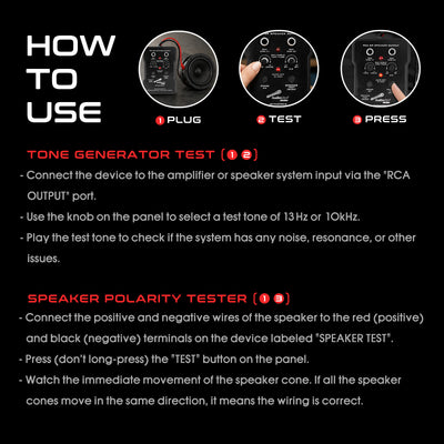 Tone Generator & Speaker Polarity Tester (AP-PHATON-G)