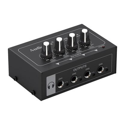 4-Channel Headphone Splitter/Amplifier (AHS-3514-4)