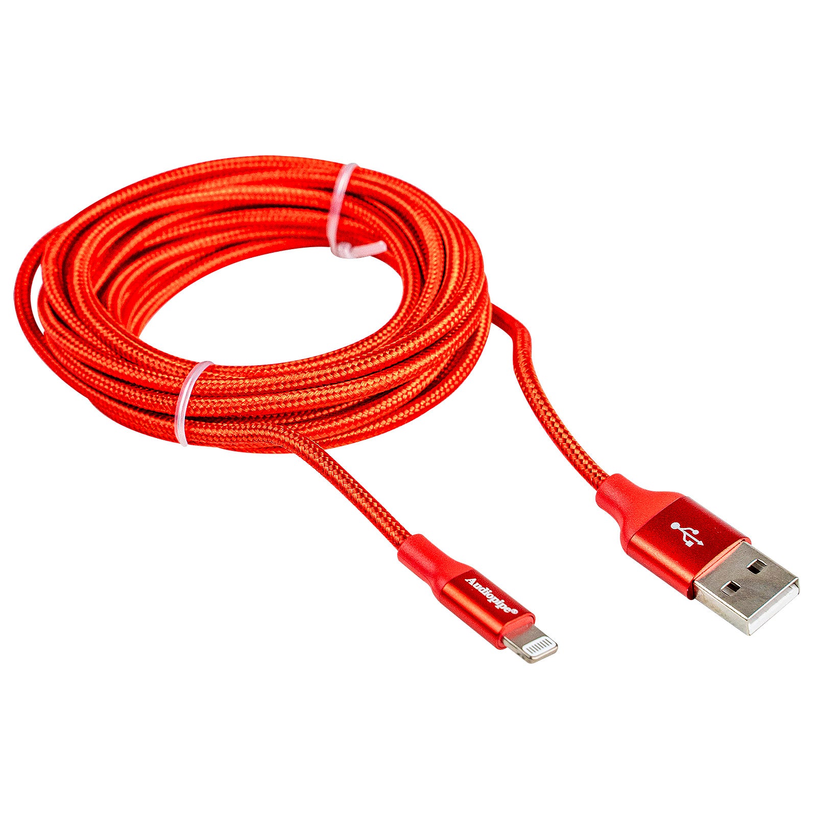 10Ft Lightning Charge/Sync Cable (AIQ-USBLIT-10RED)