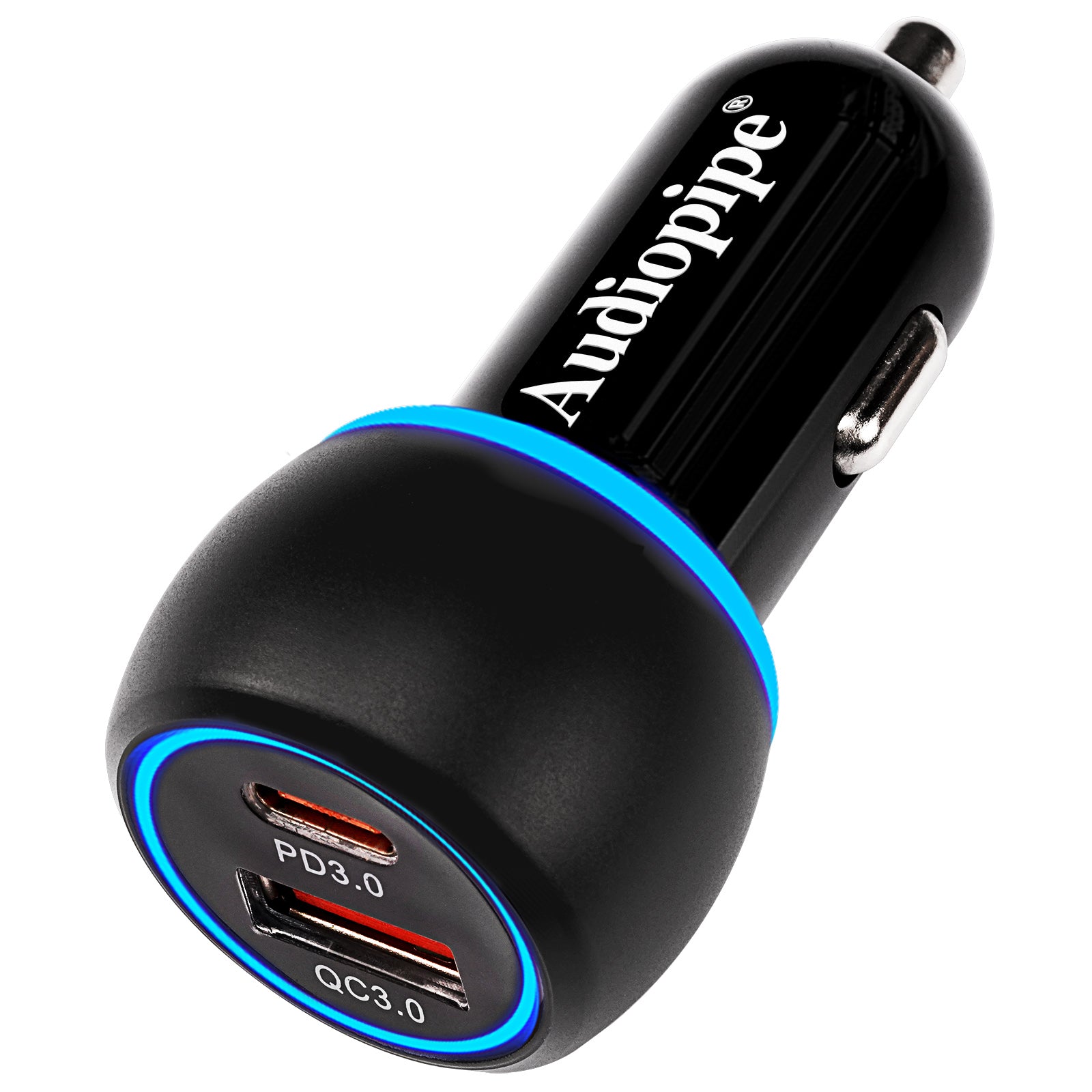 2 Ports USB-A+C Car Charger (AIQ-V12-UC-QC3)