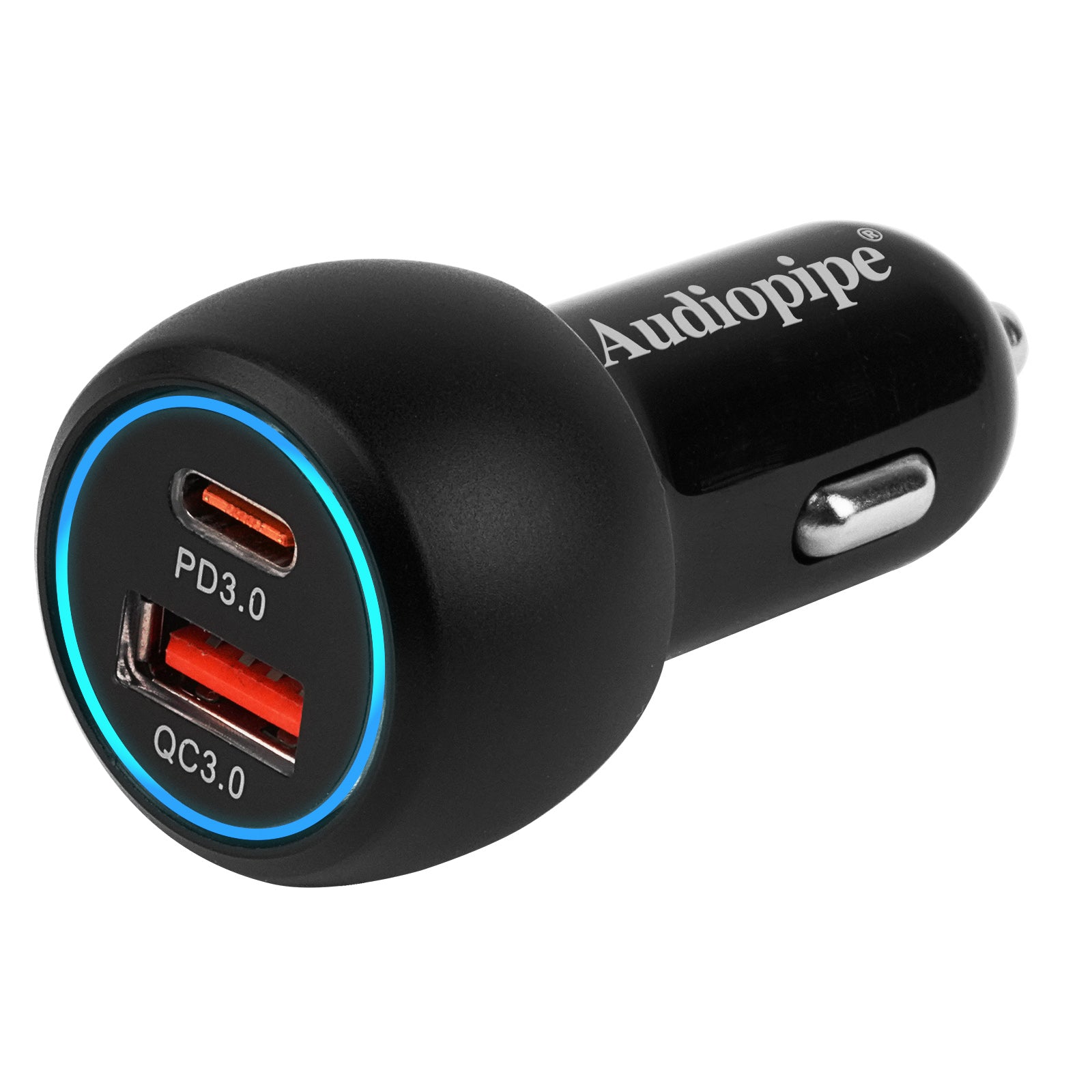 2 Ports USB-A+C Car Charger (AIQ-V12-UC-QC3)