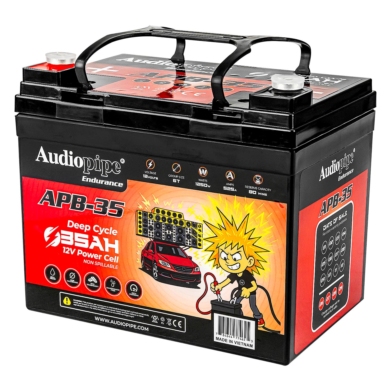 Deep Cycle 35AH 12V Power Cell (APB-35)