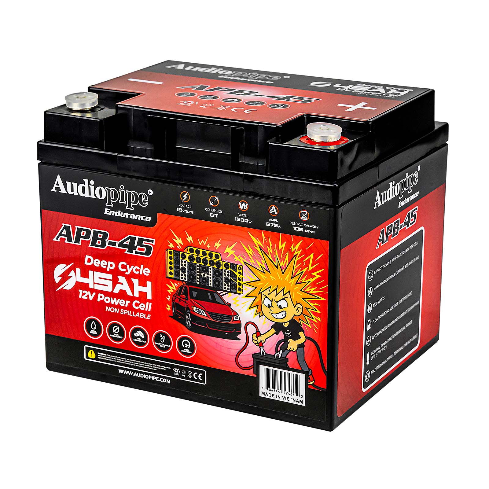 Deep Cycle 45AH 12V Power Cell (APB-45)