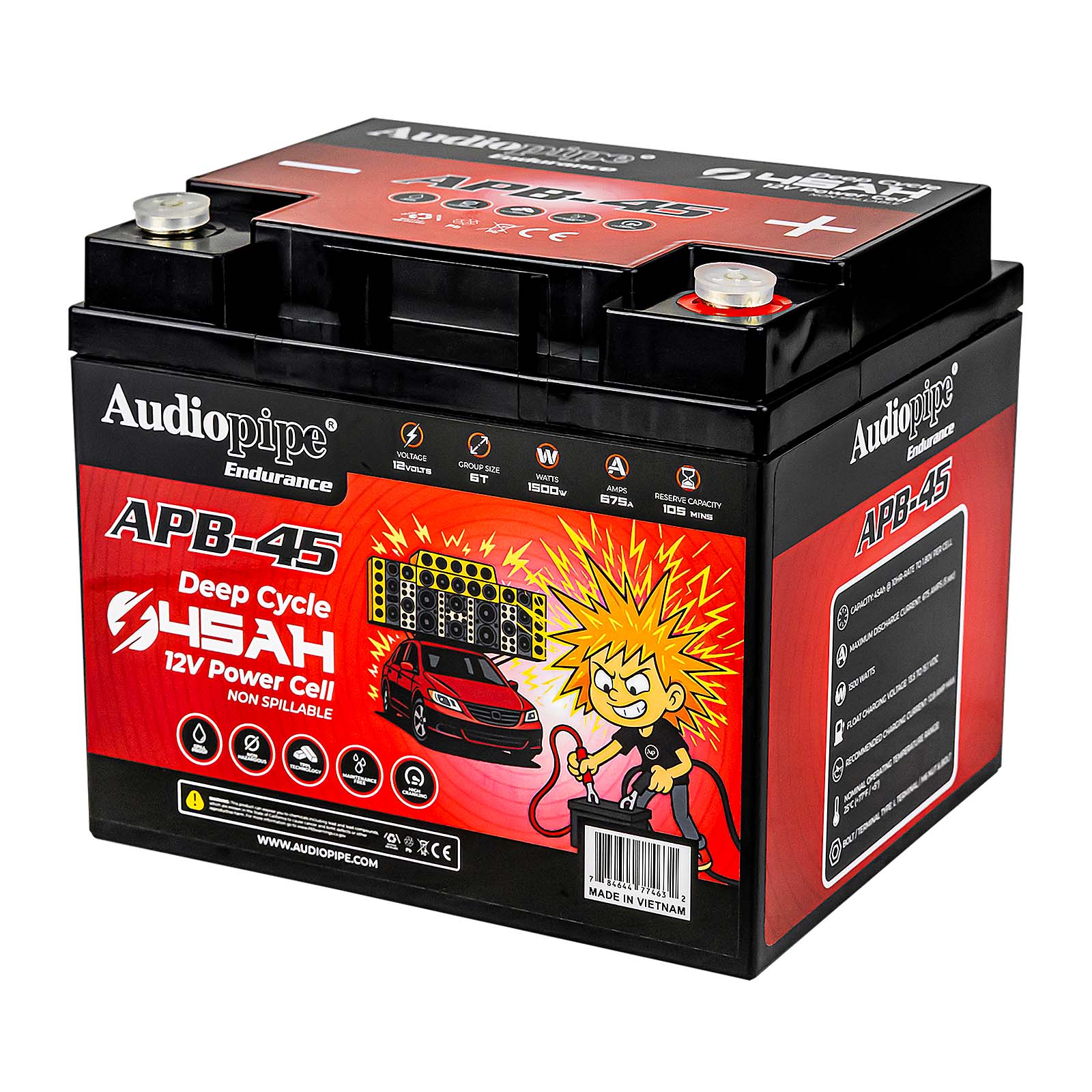 Deep Cycle 45AH 12V Power Cell (APB-45)
