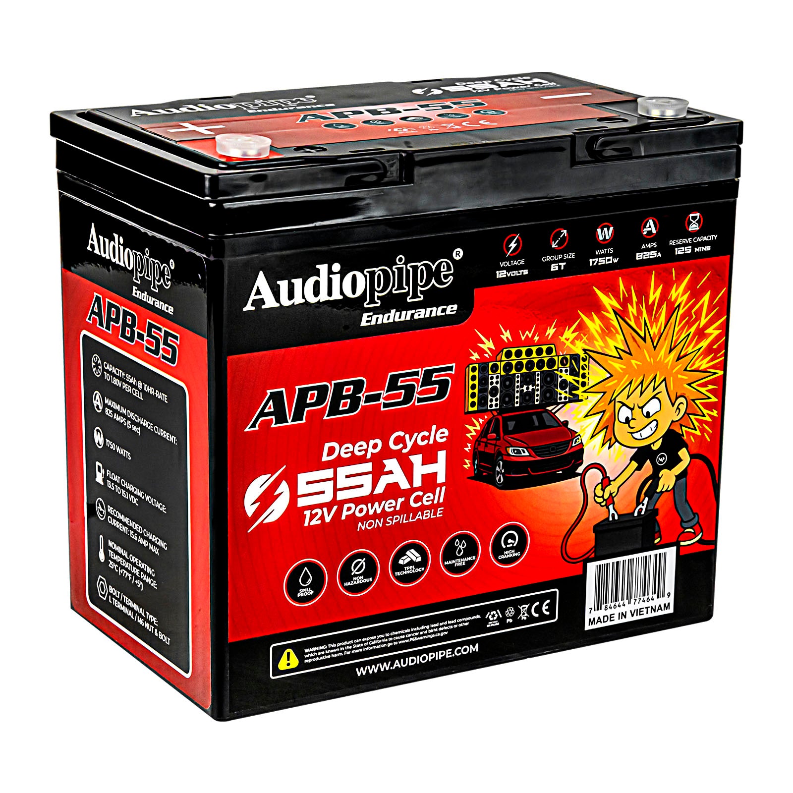 Deep Cycle 55AH 12V Power Cell (APB-55)