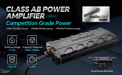 4 Channel Class A/B Mosfet Power Amplifier (APDLO-2504)