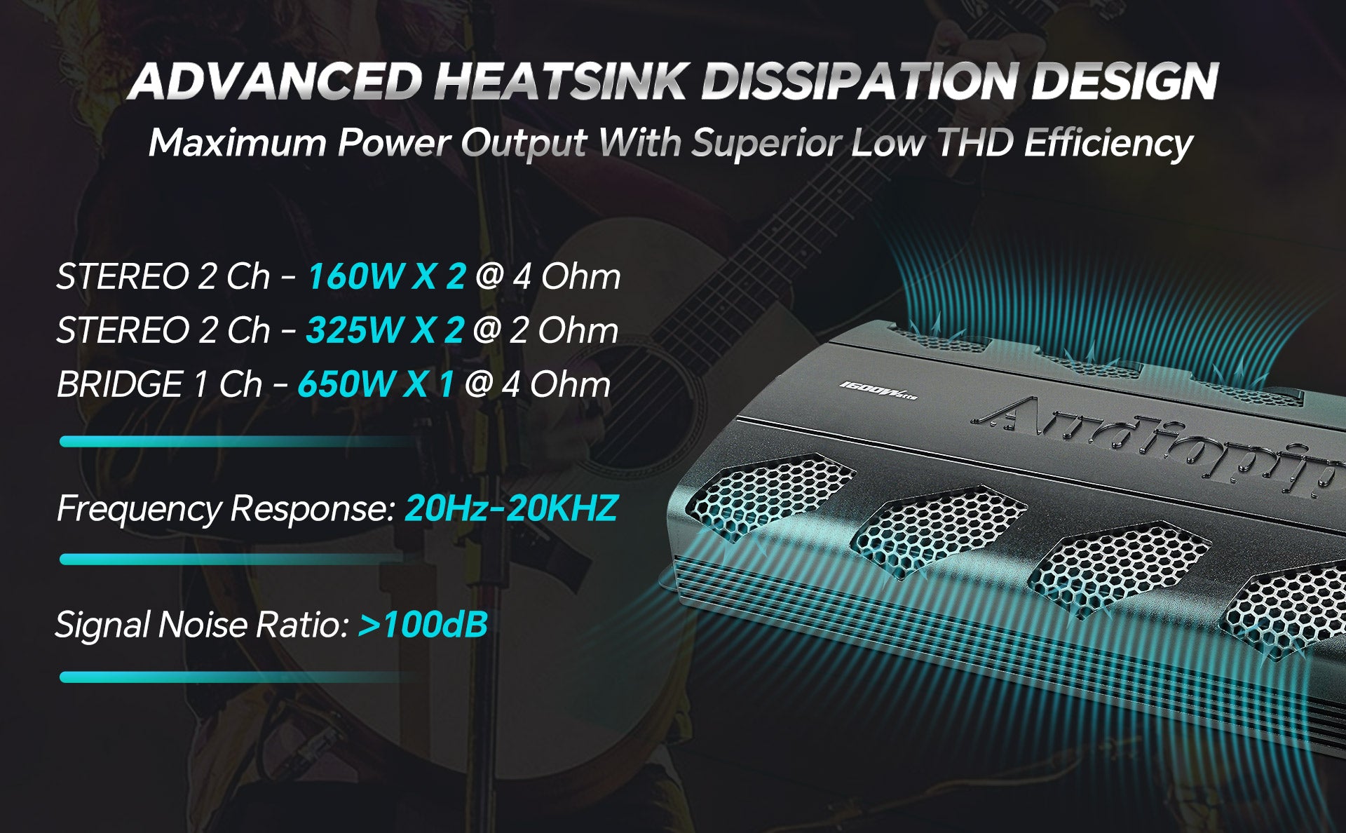 2 Channel Class A/B Mosfet Power Amplifier (APDLO-3502)