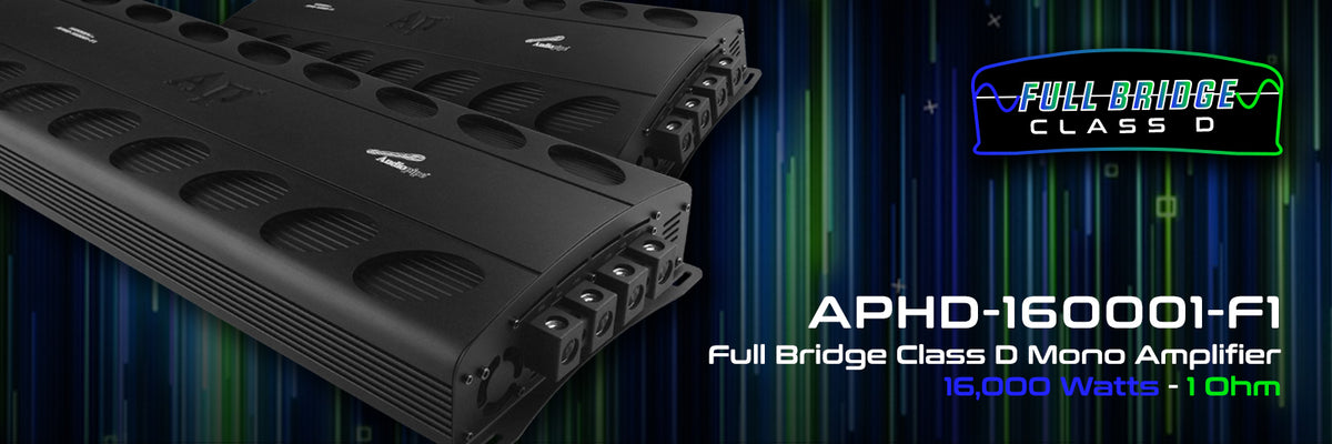 高価値 Audiopipe APHD-50001-F1 Class D Full Bridge ohm 5000 watts Power  Amplifier