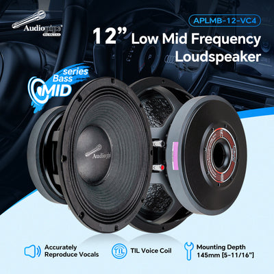 12" Mid-Low Frequency Loudspeaker 4 Ohms (APLMB-12-VC4), Sold individually