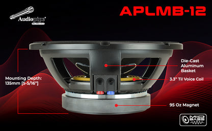 12" Mid-Low Frequency Loudspeaker (APLMB-12)