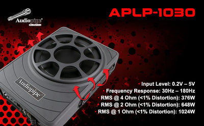 10" Low Profile Amplified Subwoofer (APLP-1030)