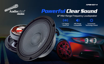 6" Mid-Range Frequency Loudspeaker (APMB-627-4), Sold in pairs
