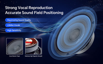 6" Mid-Range Frequency Loudspeaker (APMB-627-4), Sold in pairs