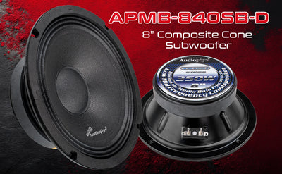 8” Low Mid Frequency Loudspeaker (APMB-840SB-D), Sold individually