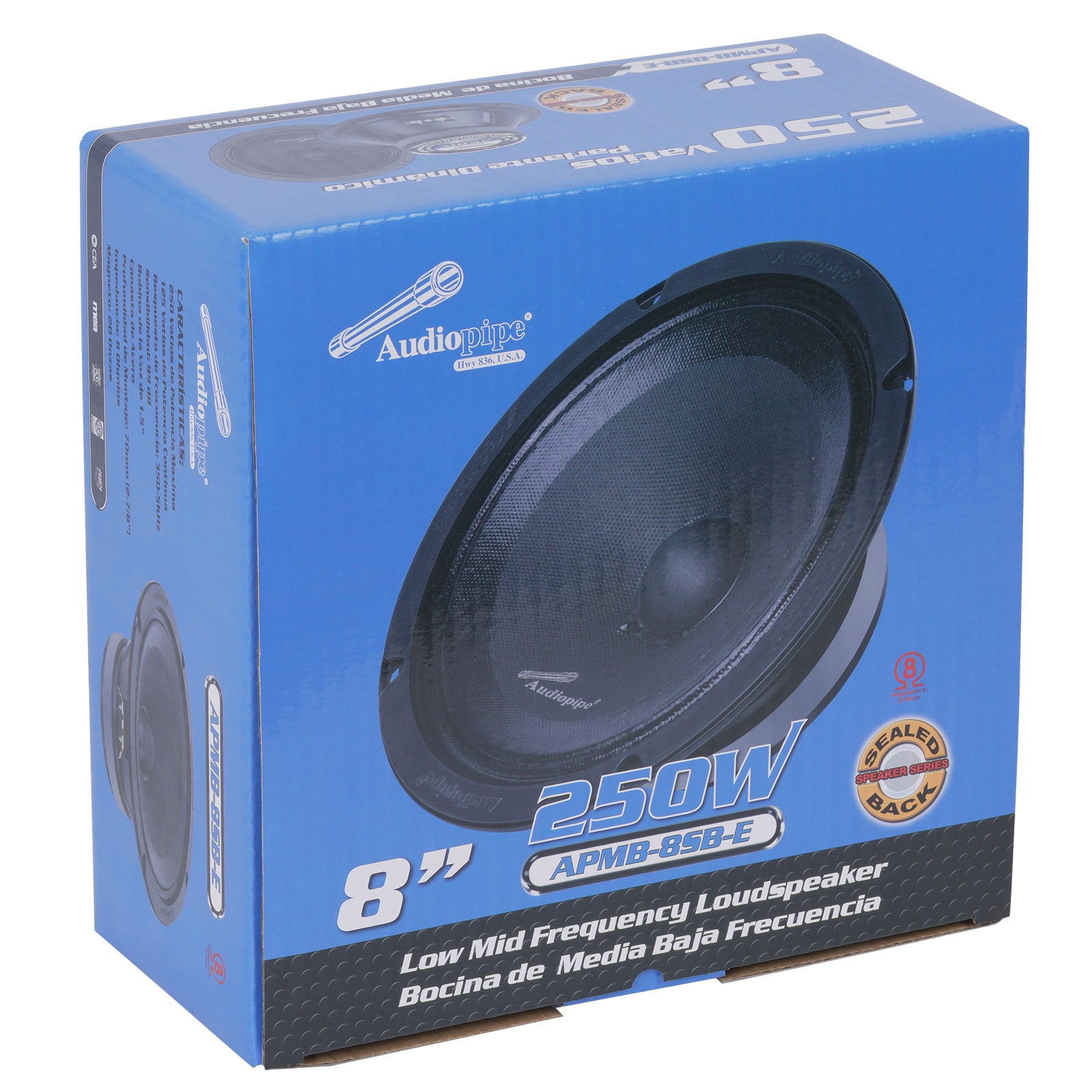 8” Low Mid Frequency Loudspeaker (APMB-8SB-E)