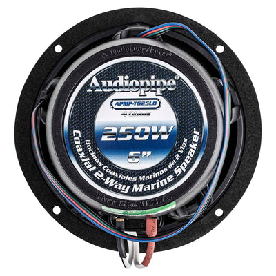 Coaxial 2-Way Marine Speaker with LED Light (APMP-T625LD)