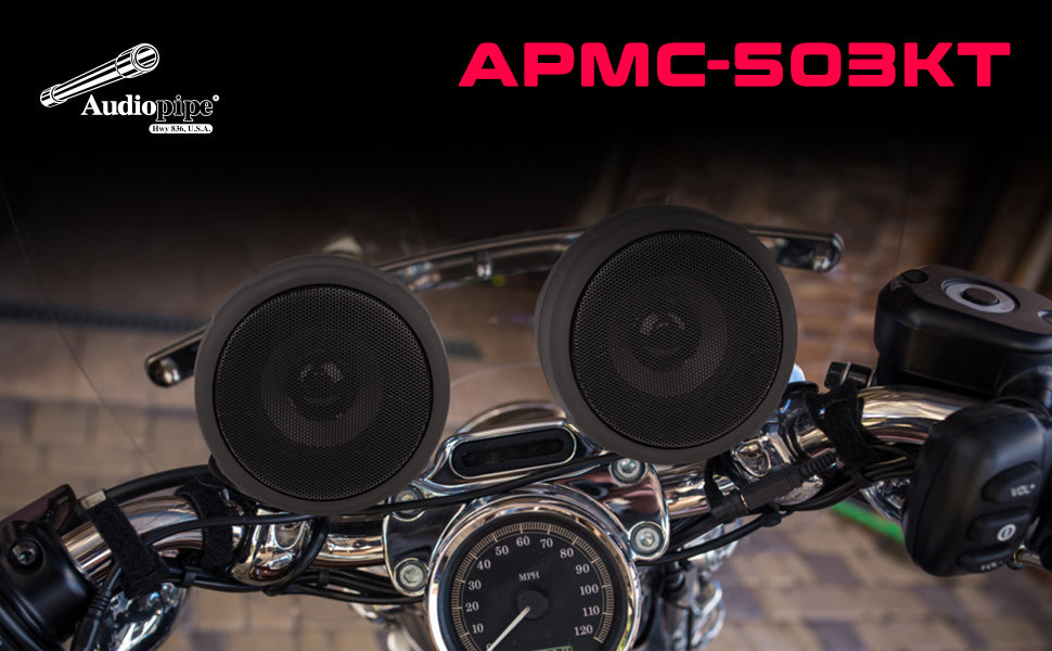 3” Motorcycle Amplified Speaker System (APMC-503KT)