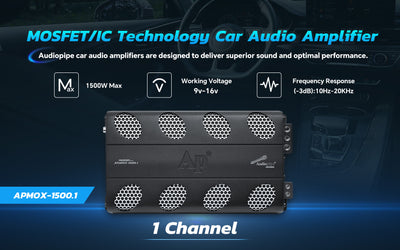 Mosfet / Ic Technology Car Audio Amplifier (APMOX-1500.1)