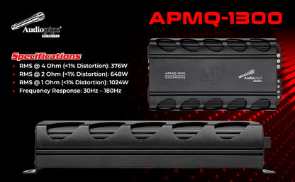 Mini Design Class D Mono Mosfet Amplifier (APMQ-1300)