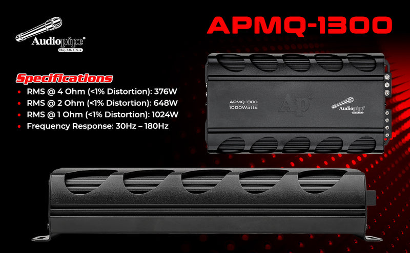 Mini Design Class D Mono Mosfet Amplifier (APMQ-1300)