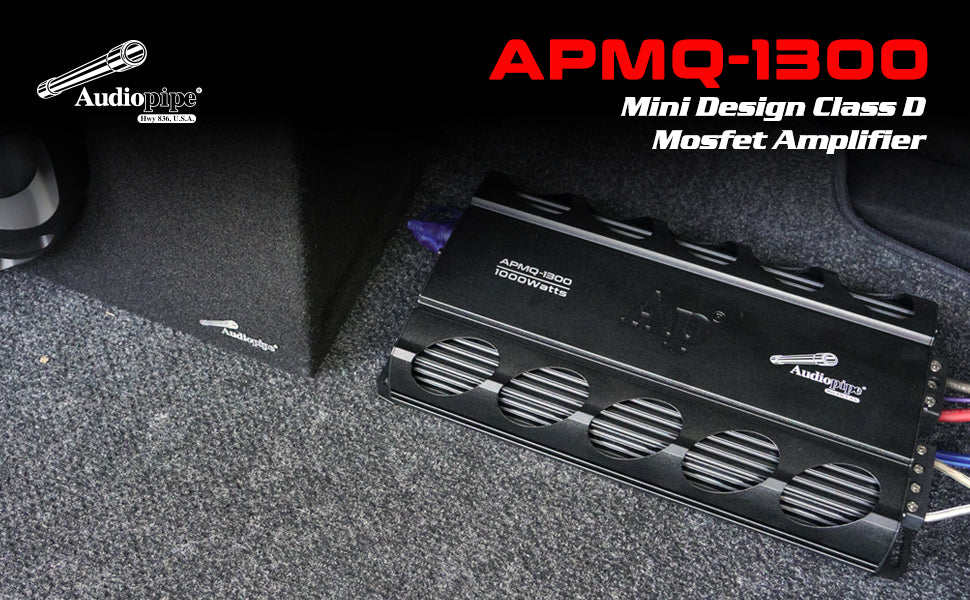 Mini Design Class D Mono Mosfet Amplifier (APMQ-1300)