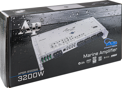 APSR-8100GS - 3200W 8-Channel Class D Marine Amplifier