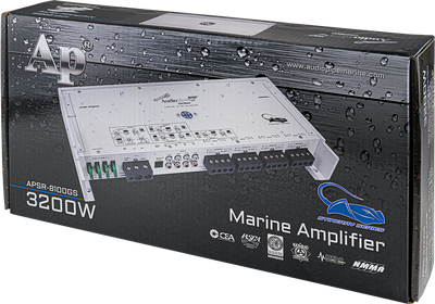 APSR-8100GS - 3200W 8-Channel Class D Marine Amplifier