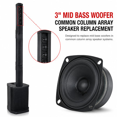 APST-S388 3” Mid Bass Woofer, Sold individually
