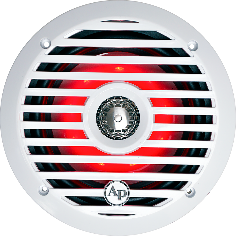 Apsw Audiopipe 6.5” Coaxial 2-Way Marine Speaker with LED lights (APSW-654G