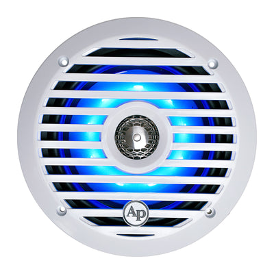 Audiopipe 6.5” Coaxial 2-Way Marine Speaker with LED lights (APSW-654GL) SALT WATER SERIES