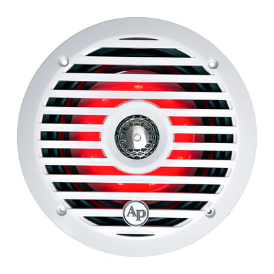 Audiopipe 6.5” Coaxial 2-Way Marine Speaker with LED lights (APSW-654GL) SALT WATER SERIES