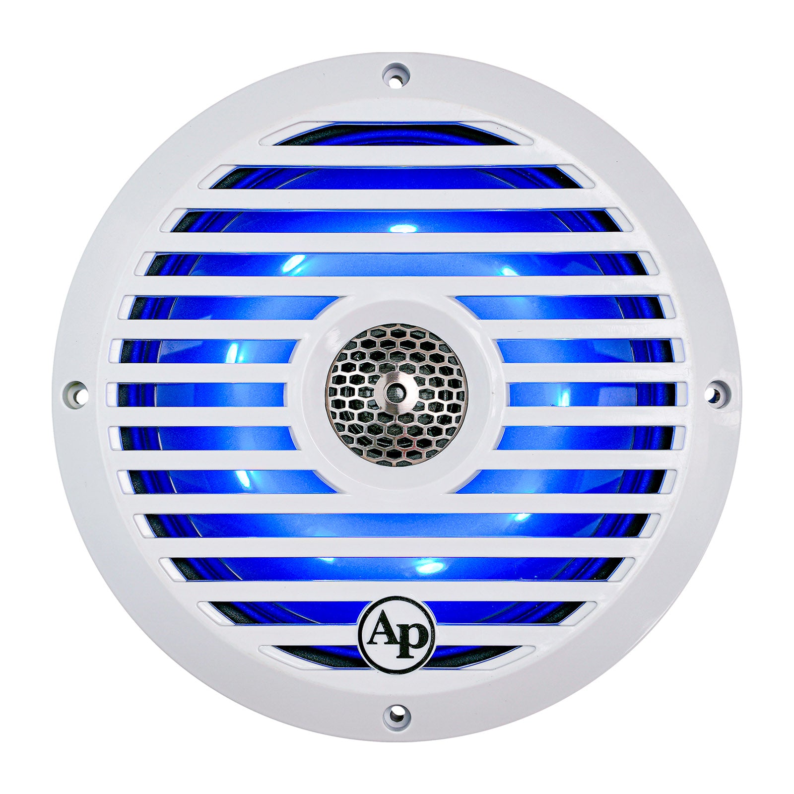 Audiopipe 8” Coaxial 2-Way Marine Speaker with LED lights (APSW-804GL) 2024 SALT WATER SERIES