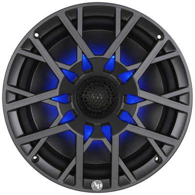 8” Coaxial 2-Way Marine Speaker with LED Lights (APSW-804SP)