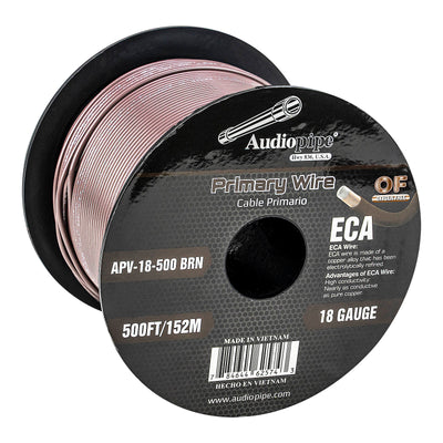 500Ft 18 Gauge Primary Wire (APV-18-500 BRN)