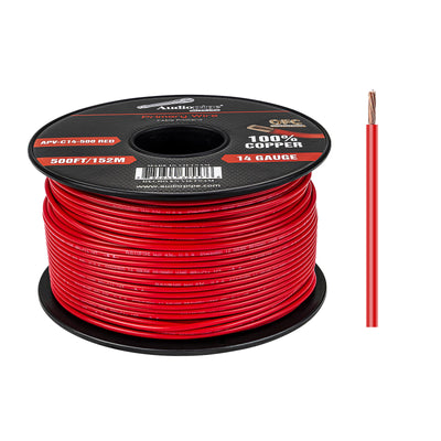 APV-C14-500 RED 500Ft 14 Gauge Red Primary Wire