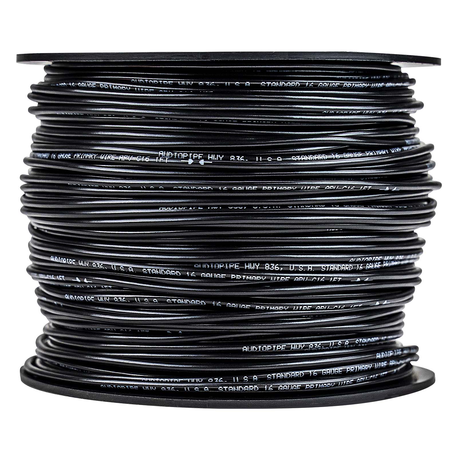 500Ft 16 Gauge Black Primary Wire (APV-C16-500 BLK)