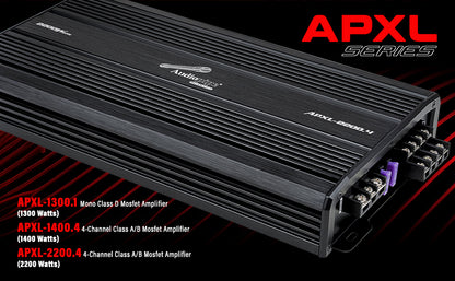 APXL-1400.4 4-Channel Class A/B Mosfet Amplifier (1400 Watts)