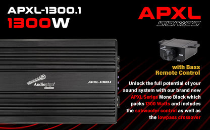 APXL-1300.1 Mono Class D Mosfet Amplifier (1300 Watts)