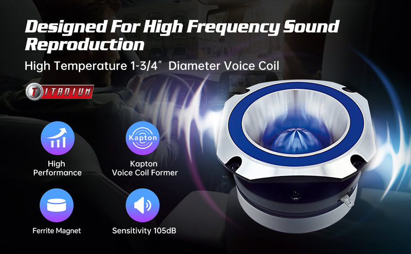 Heavy Duty Titanium Super Tweeter (ATR-4061-BLU)