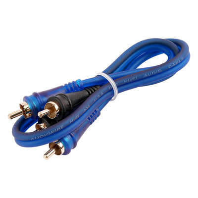 1.5FT Frosted RCA Audio Cable (BMV-BLS-1.5), 10-Pack (10 Individual Cables)