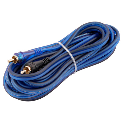 15FT Frosted RCA Audio Cable (BMV-BLS-15), 10-Pack (10 Individual Cables)