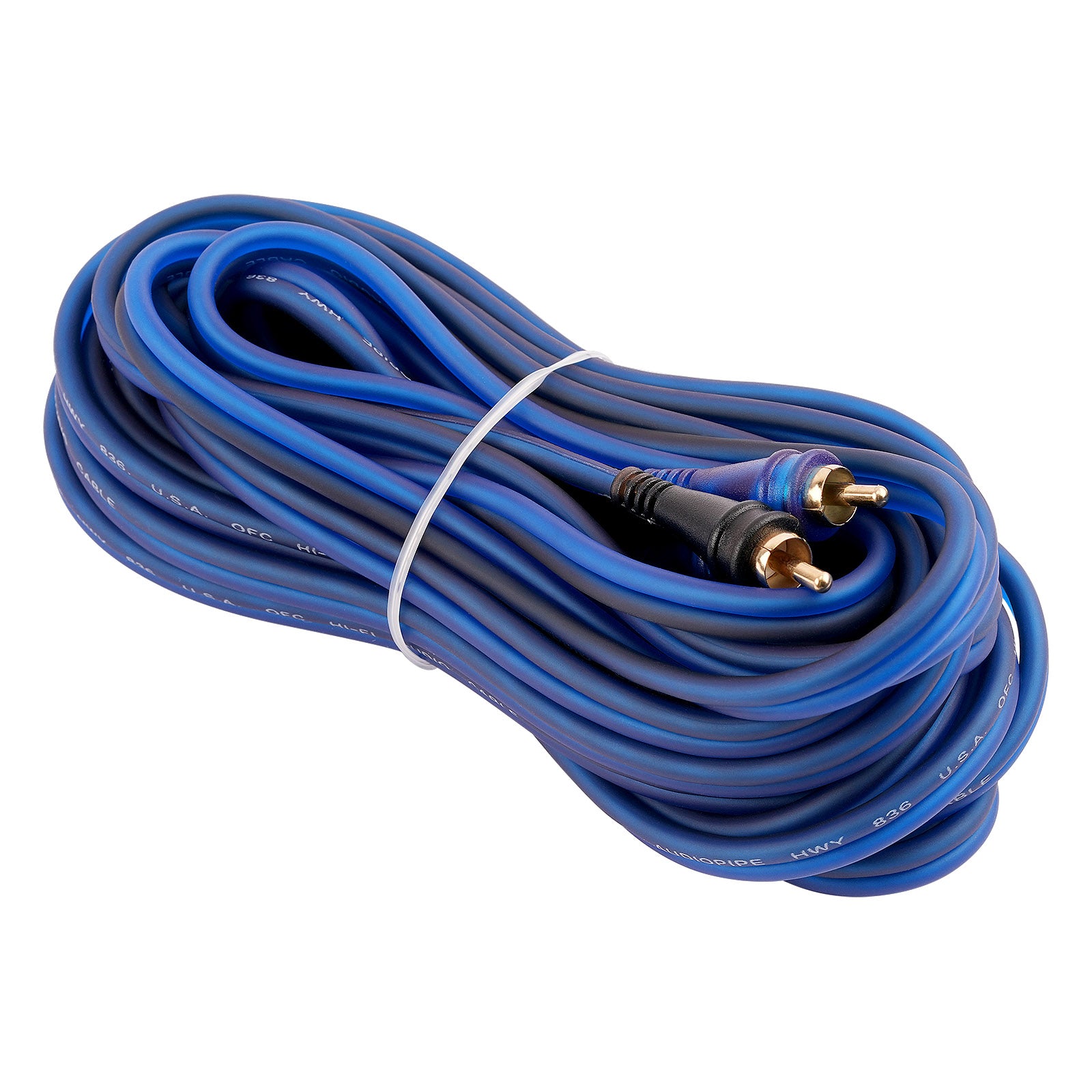 25FT Frosted RCA Audio Cable (BMV-BLS-25), 10-Pack (10 Individual Cables)