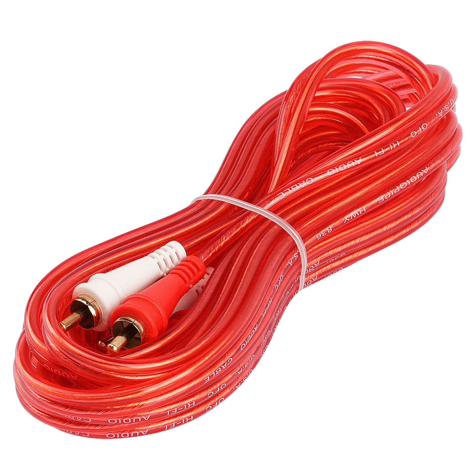 12FT Oxygen Free RCA Audio Cable (BMV-G-12), 10-Pack (10 Individual Cables)