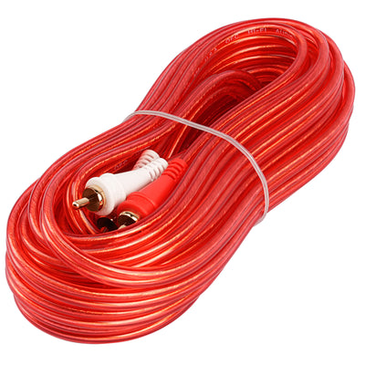 25FT Oxygen Free RCA Audio Cable (BMV-G-25), 10-Pack (10 Individual Cables)