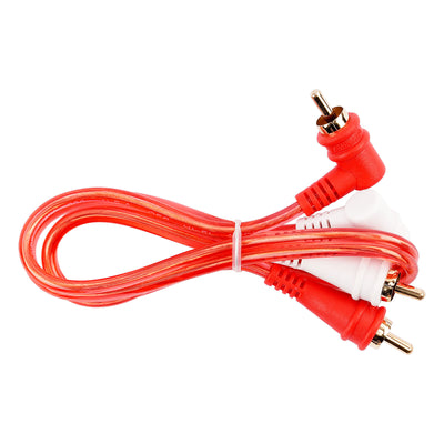 1.5FT Oxygen Free RCA Audio Cable With Right Angle (BMV-GRA-1.5), 10-Pack (10 Individual Cables)