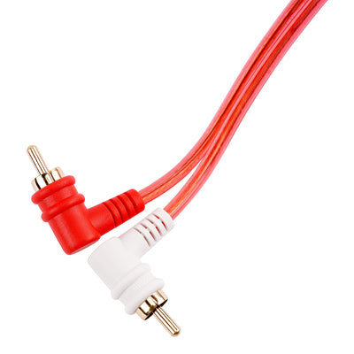 10FT Oxygen Free RCA Audio Cable With Right Angle (BMV-GRA-10), 10-Pack (10 Individual Cables)