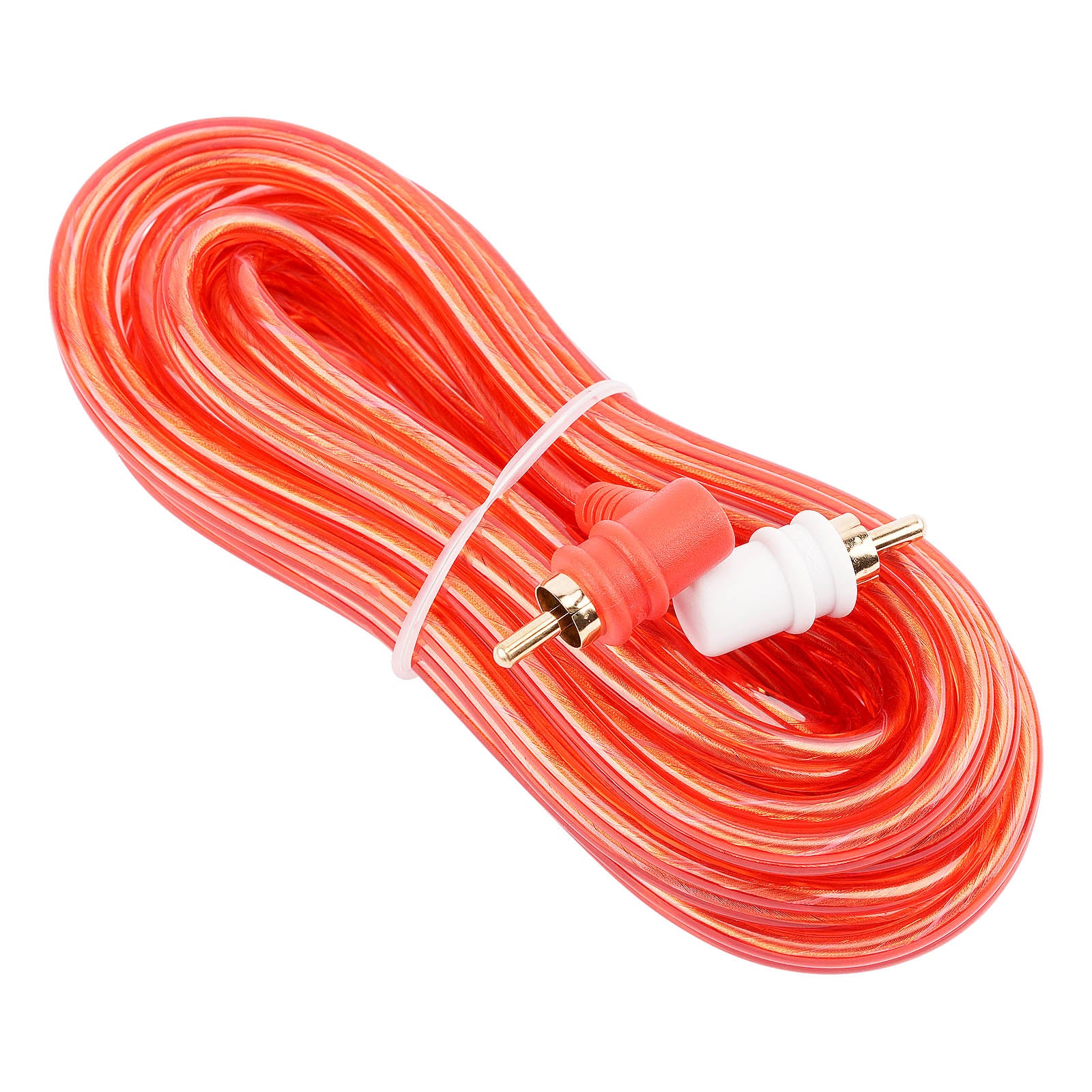 12FT Oxygen Free RCA Audio Cable With Right Angle (BMV-GRA-12), 10-Pack (10 Individual Cables)