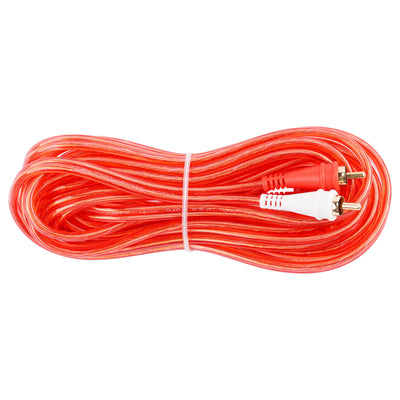 15FT Oxygen Free RCA Audio Cable With Right Angle (BMV-GRA-15), 10-Pack (10 Individual Cables)