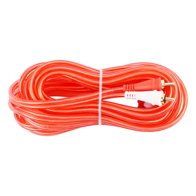 17FT Oxygen Free RCA Audio Cable With Right Angle (BMV-GRA-17), 10-Pack (10 Individual Cables)